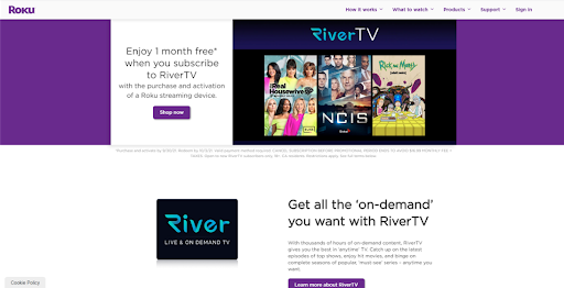 Roku Exclusive RiverTV Offer, RiverTV Announces Exclusive One Month Free Offer